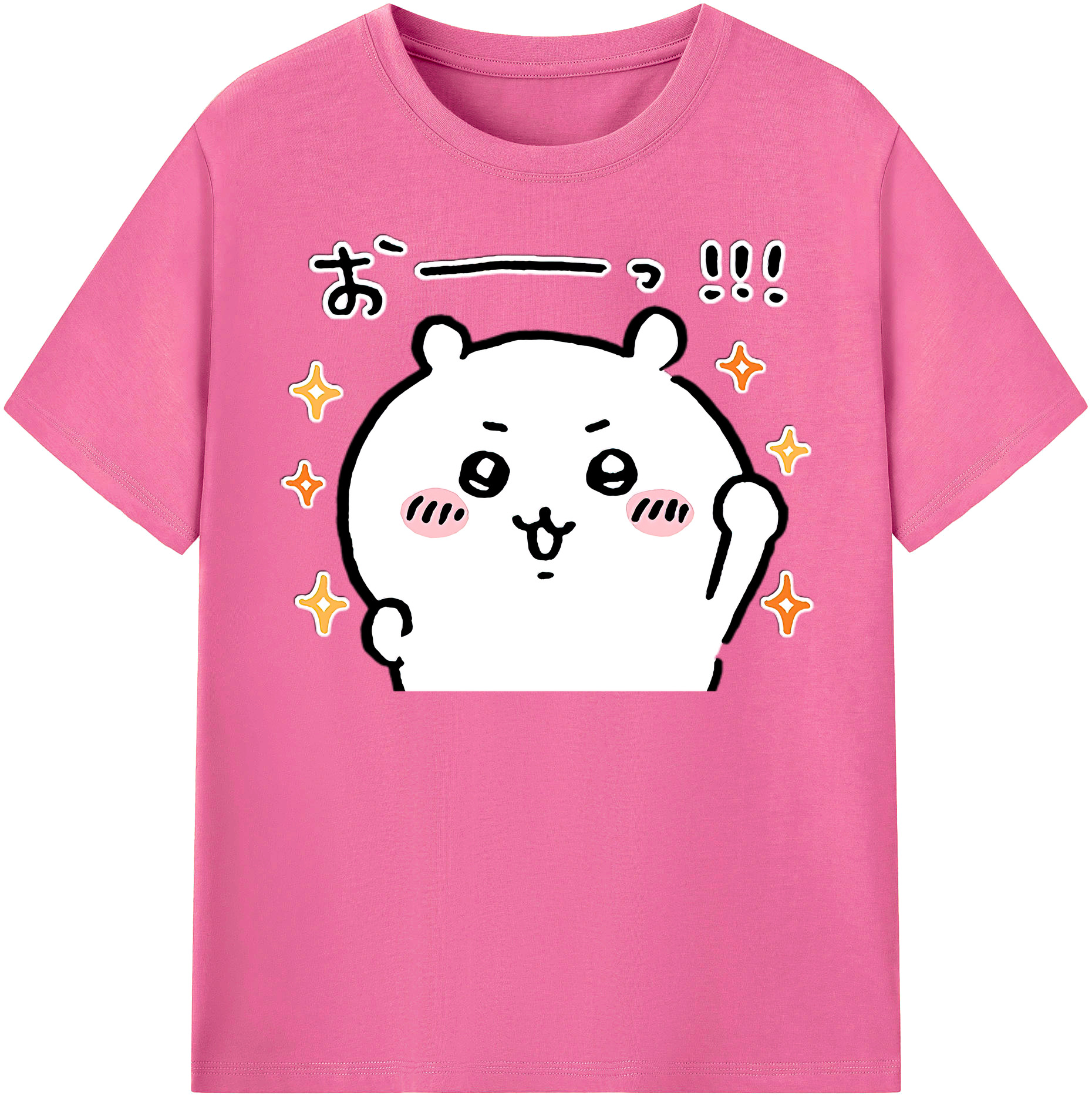 （画像用） ちいかわ ちいかわ Chii-kawa chiikawa レディースカジュアルプリントTシャツ（綿100％）